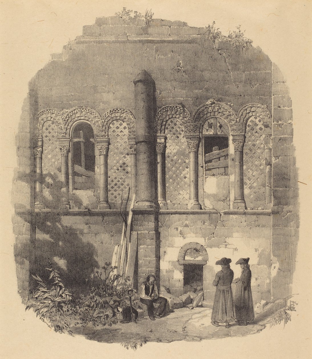A Saint-Taurin-templom, Évreux alkotó: Richard Parkes Bonington