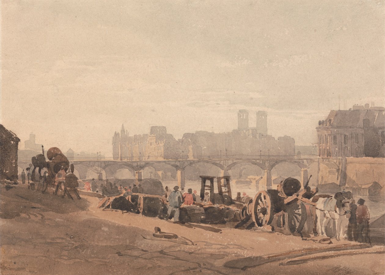 Île de la Cité alkotó: Richard Parkes Bonington