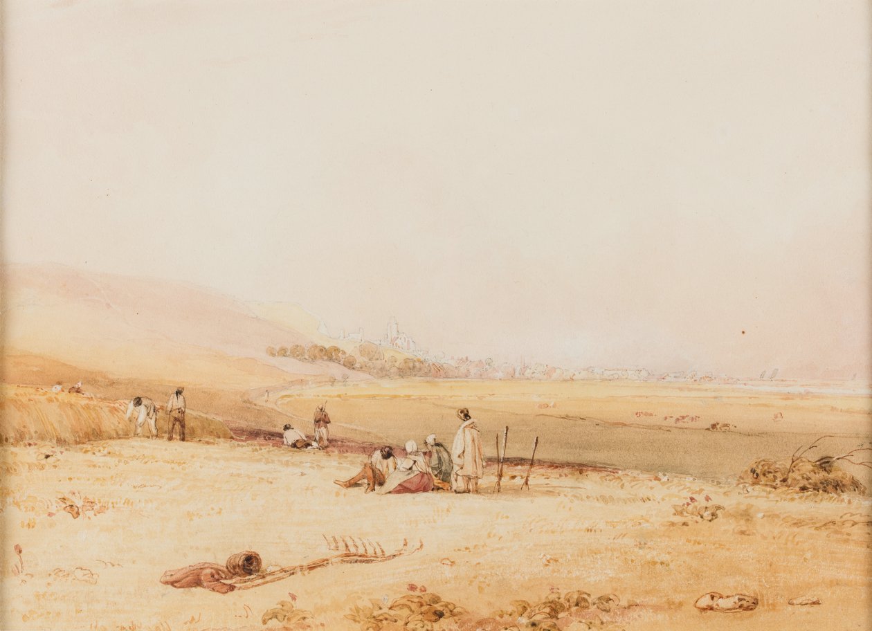 Le Treport az Eu irányából nézve alkotó: Richard Parkes Bonington