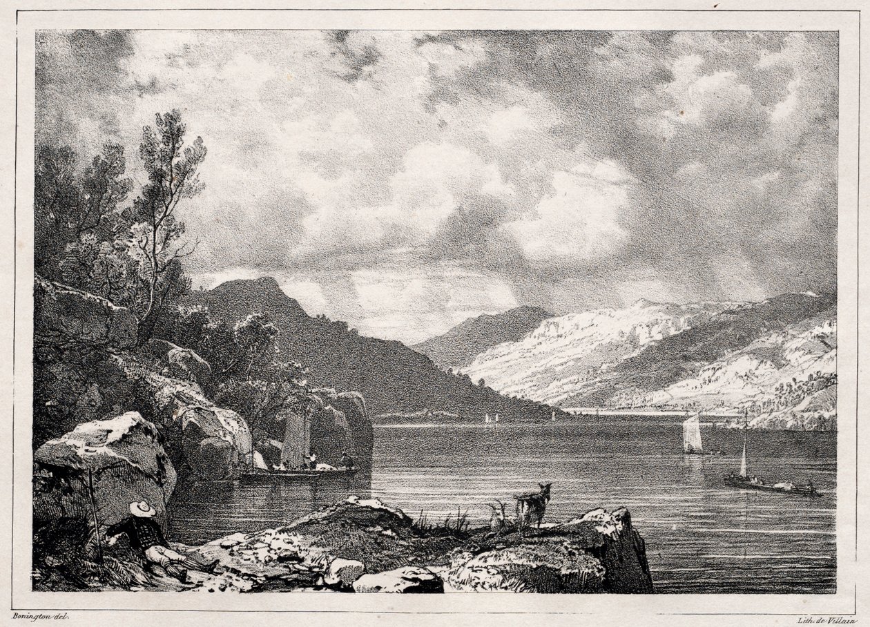 Loch Lomond, 1826. alkotó: Richard Parkes Bonington