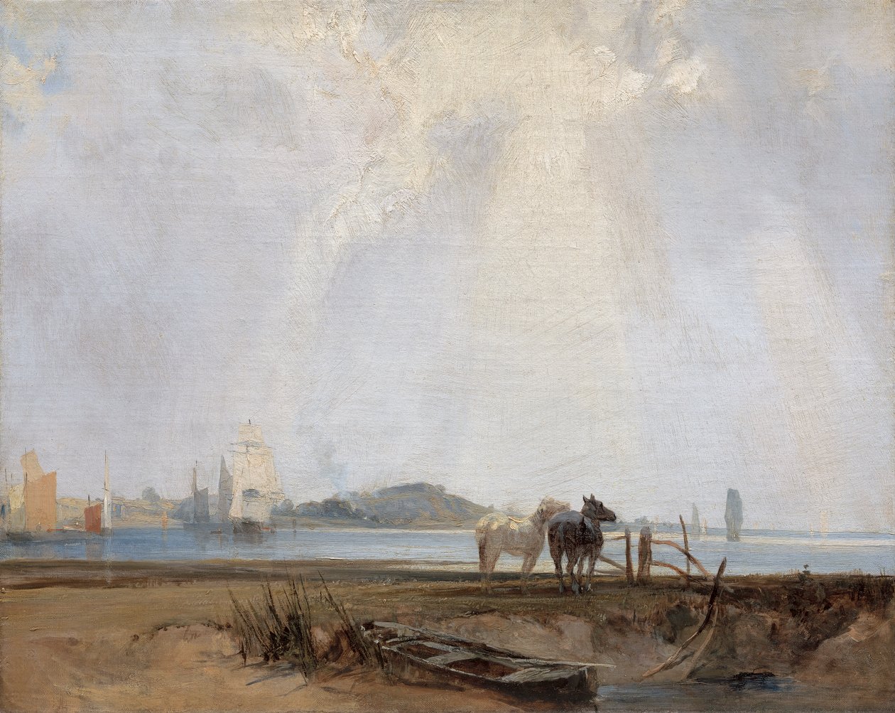 Quillebeuf közelében alkotó: Richard Parkes Bonington