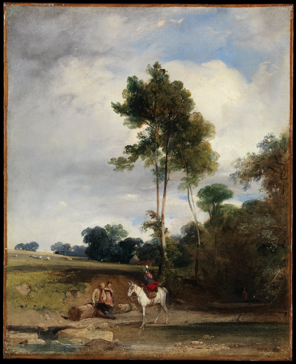 Megálló az út mentén alkotó: Richard Parkes Bonington