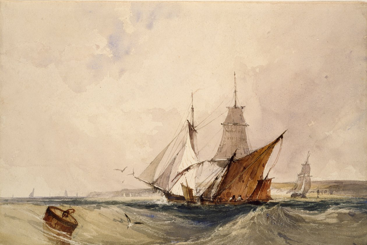 Kiszállítás a Kent Coastról, 1820-as évek alkotó: Richard Parkes Bonington