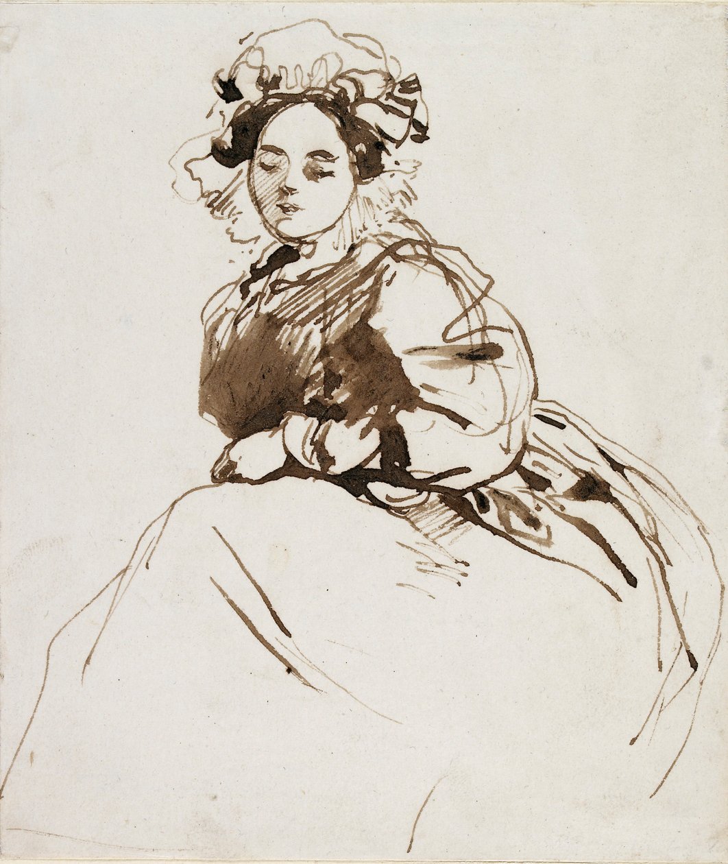 Tanulmány egy ülő nőről, 1820-as évek alkotó: Richard Parkes Bonington