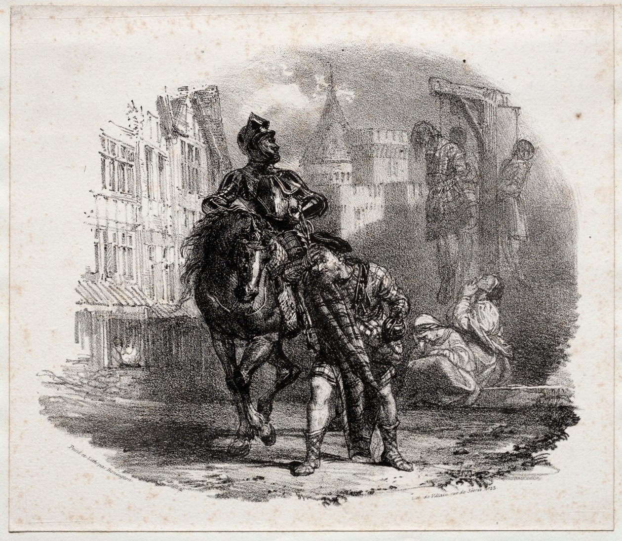 A menekülés az Argyle kastélyból alkotó: Richard Parkes Bonington