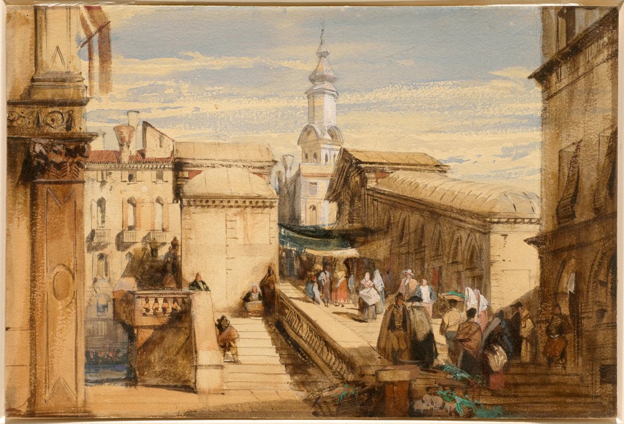 A Rialto, Velence alkotó: Richard Parkes Bonington