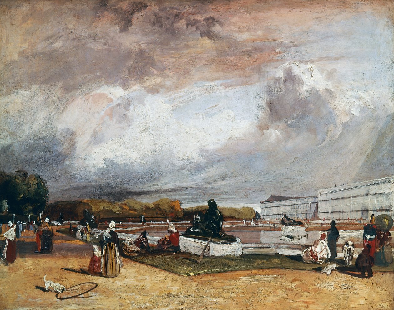 A vízparterek Versailles-ban alkotó: Richard Parkes Bonington