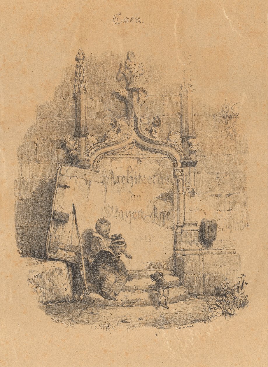 Címlap a Restes et Fragmentshez alkotó: Richard Parkes Bonington