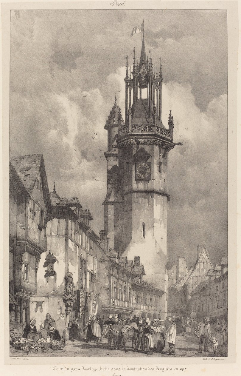 Gros-Horloge torony, Evreux alkotó: Richard Parkes Bonington