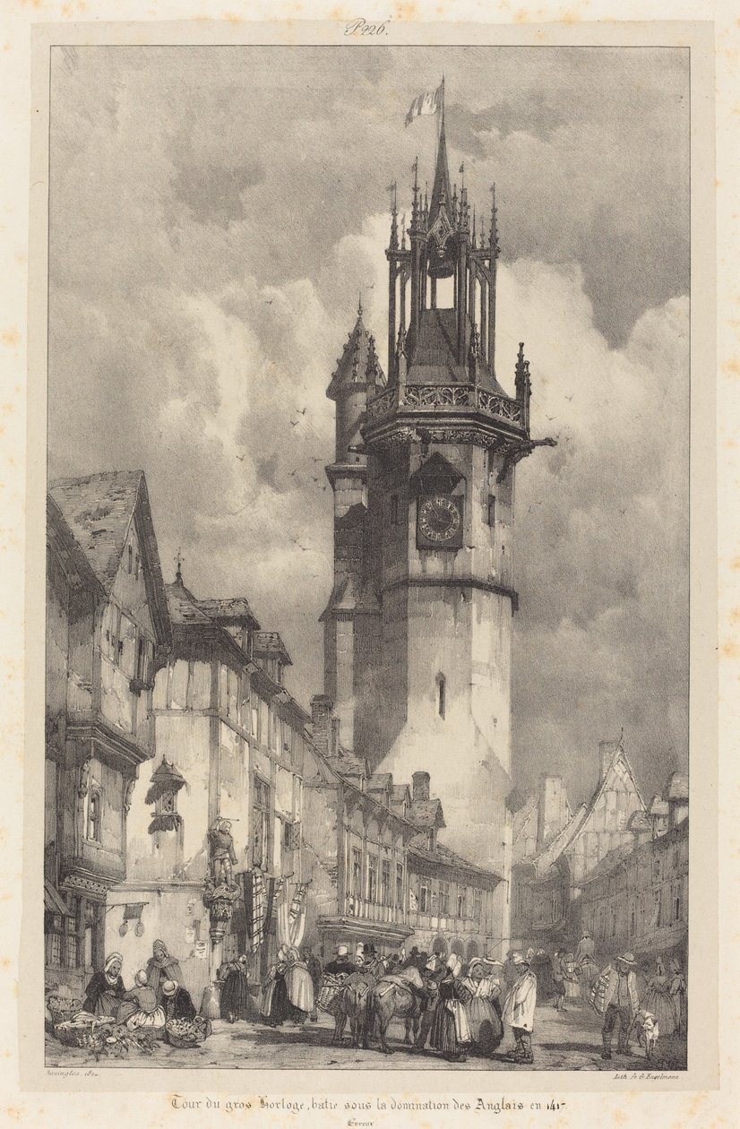 Gros-Horloge torony, Evreux alkotó: Richard Parkes Bonington