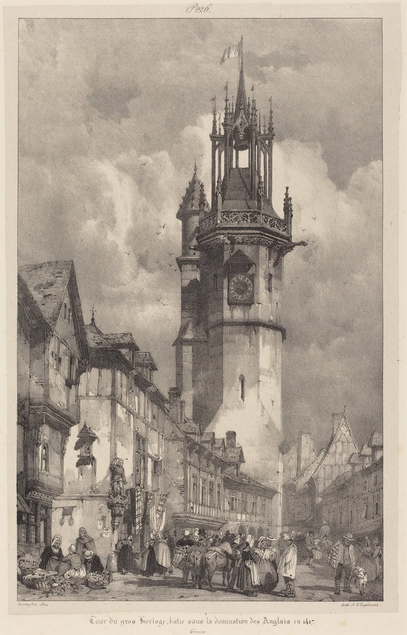 A gros-horloge-i torony, Évreux alkotó: Richard Parkes Bonington