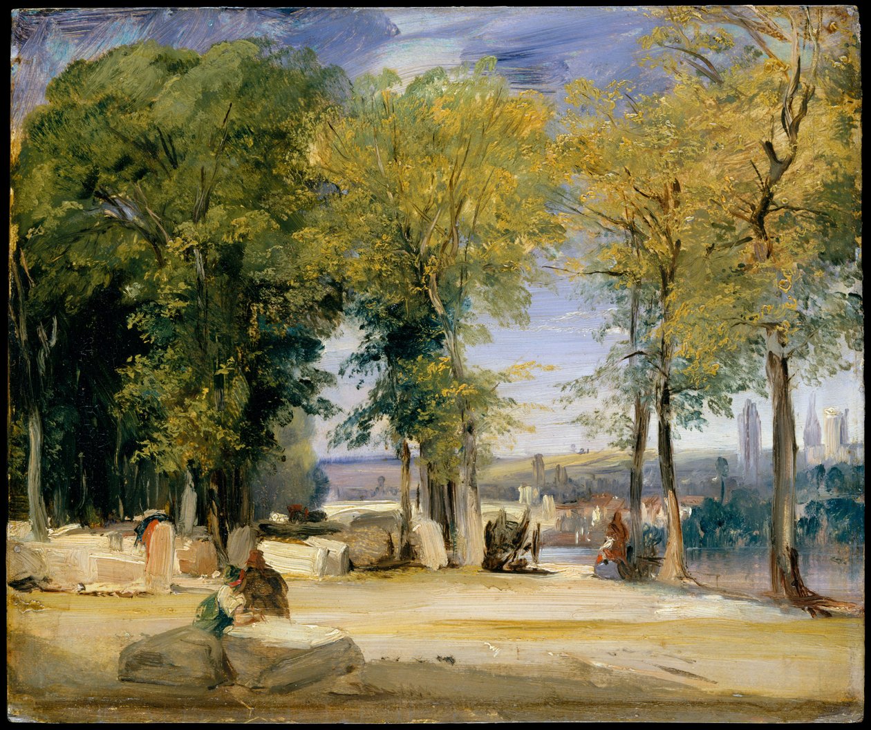 Kilátás Rouen közelében alkotó: Richard Parkes Bonington