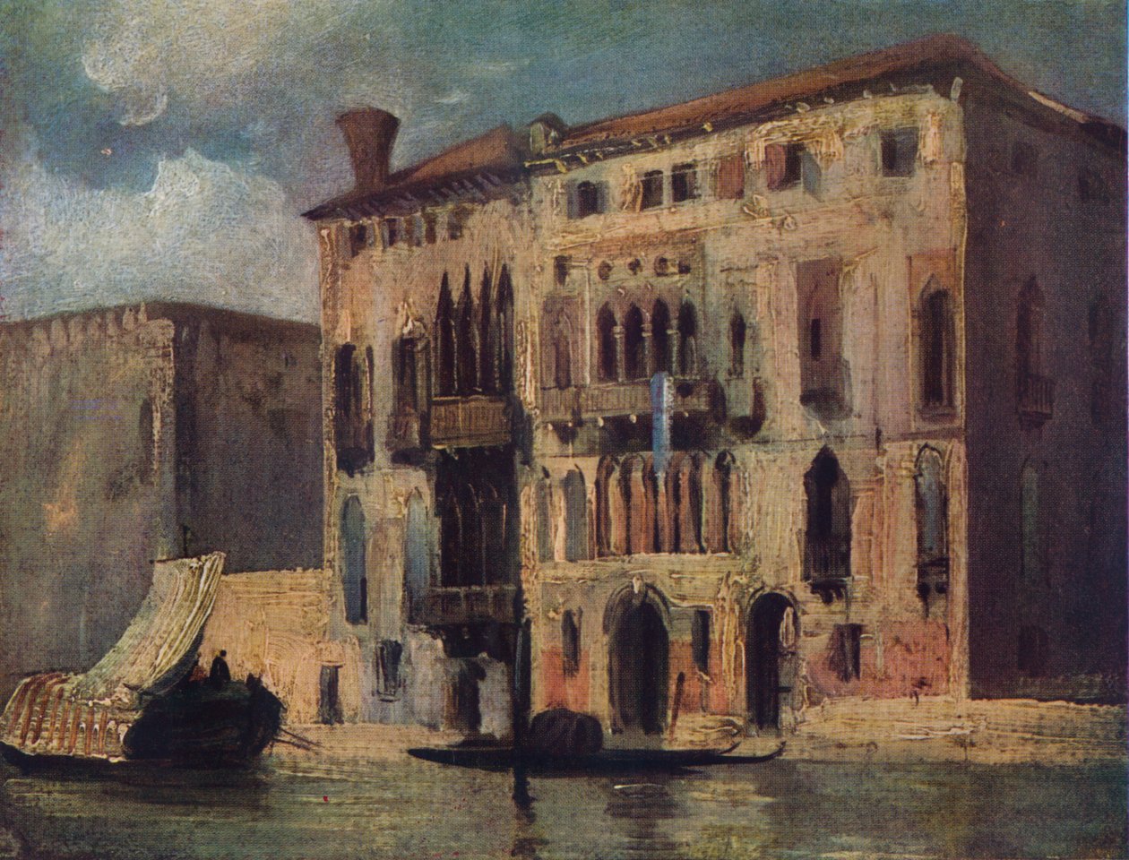 Kilátás a Canal Grandére, 19. század alkotó: Richard Parkes Bonington