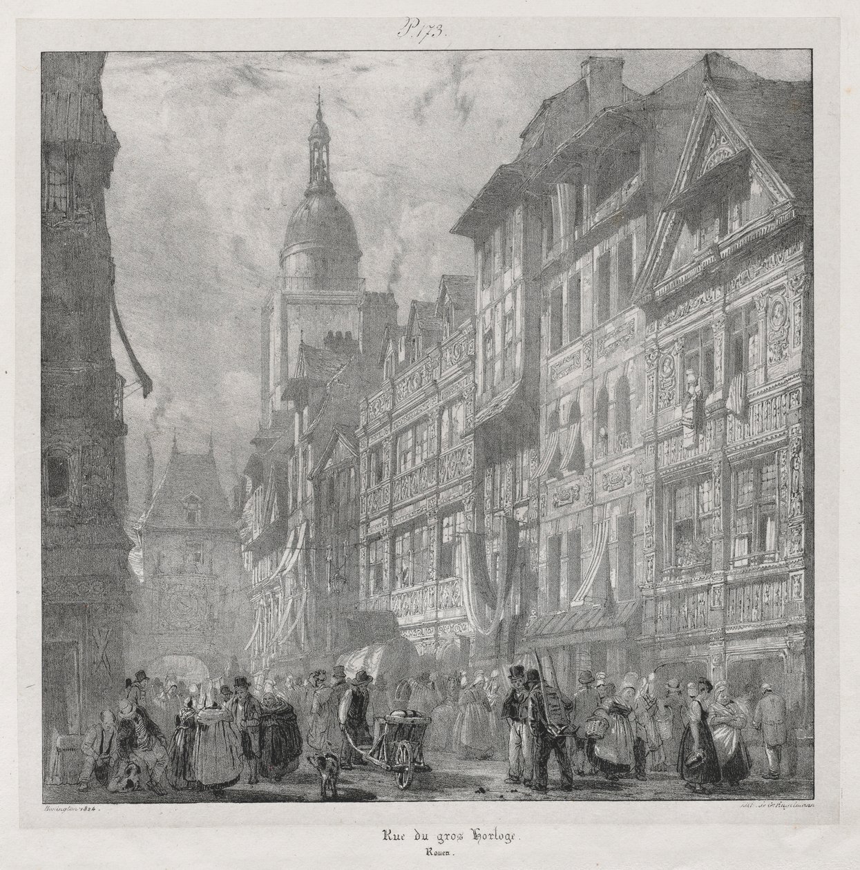 Festői és romantikus utazások az ókori Franciaországban, Normandiában..., 1824. alkotó: Richard Parkes Bonington