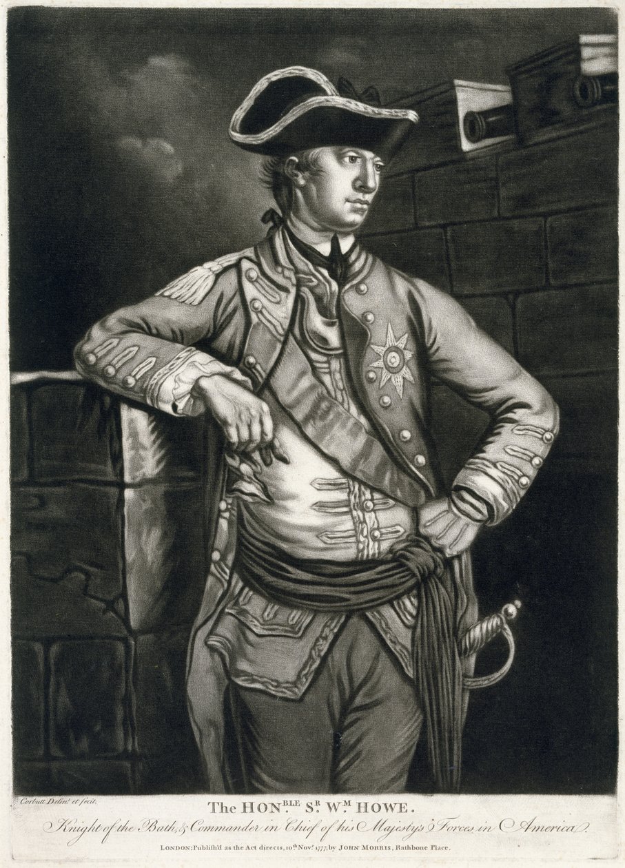 A Honble. Sr. Wm. Howe, Bath lovagja és őfelsége amerikai haderőinek főparancsnoka alkotó: Richard Purcell