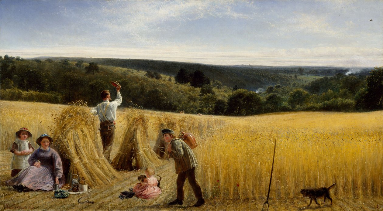 The Valleys is Stand Thick with Corn, 1865 alkotó: Richard Redgrave