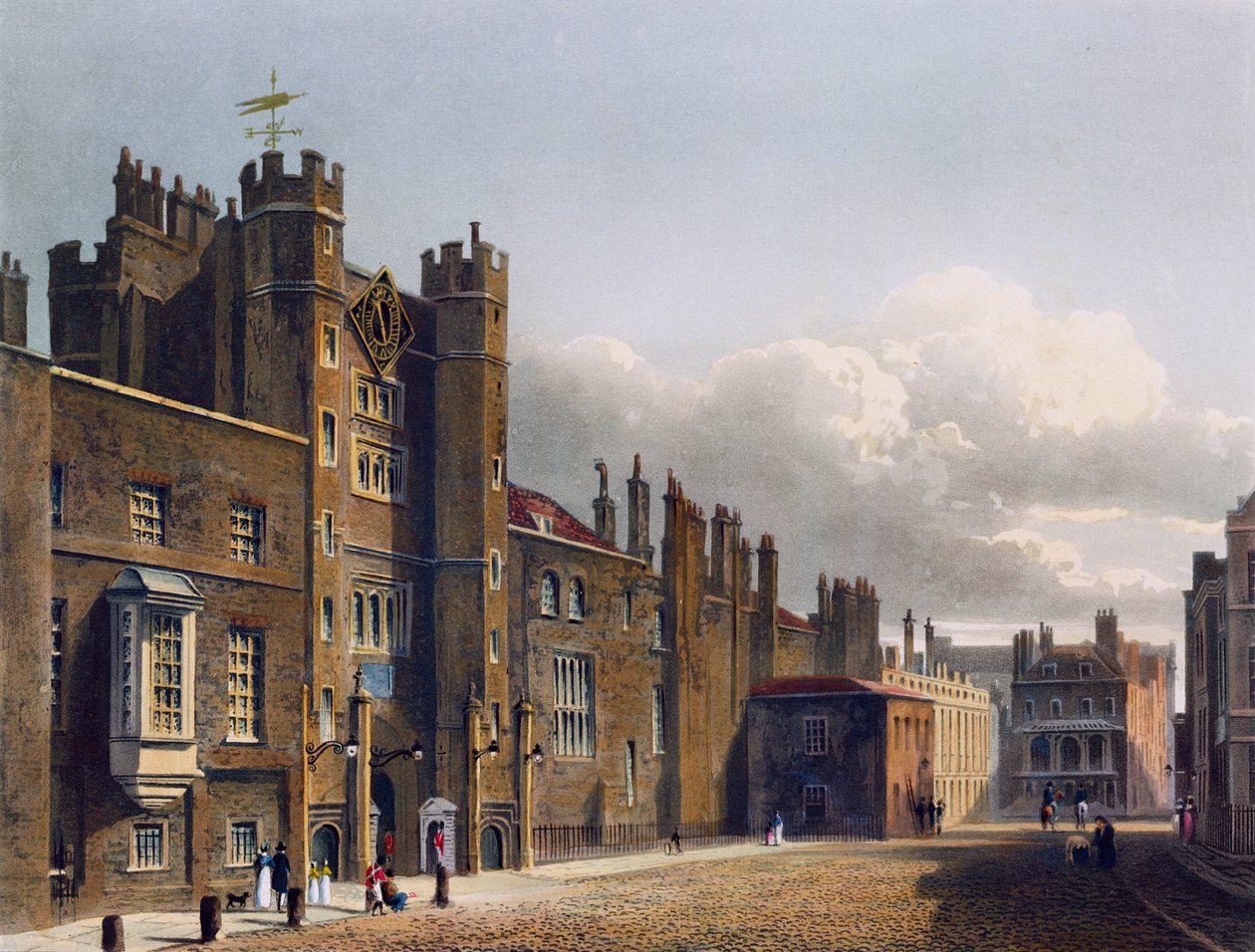 Szent Jakab-palota, London, 1819 alkotó: Richard Reeve