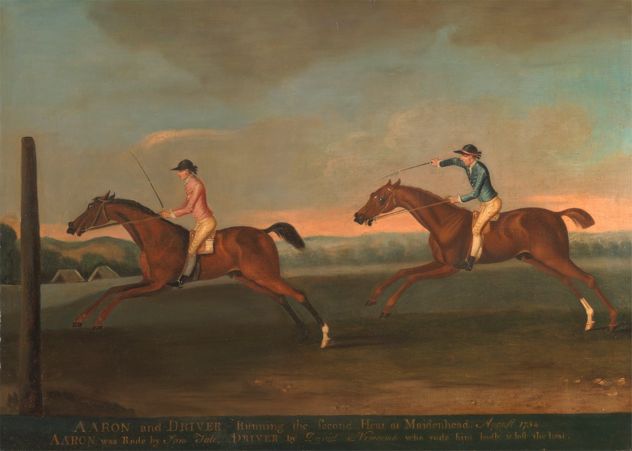 Aaron és Driver mérkőzése Maidenheadben, 1754. augusztus: Aaron megnyerte a második előfutamot alkotó: Richard Roper