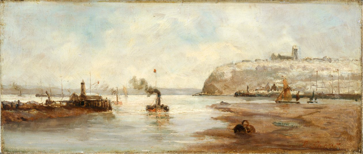 „Világítótorony Cardiff dokkjain kívül”, 1861-1916 alkotó: Richard Short