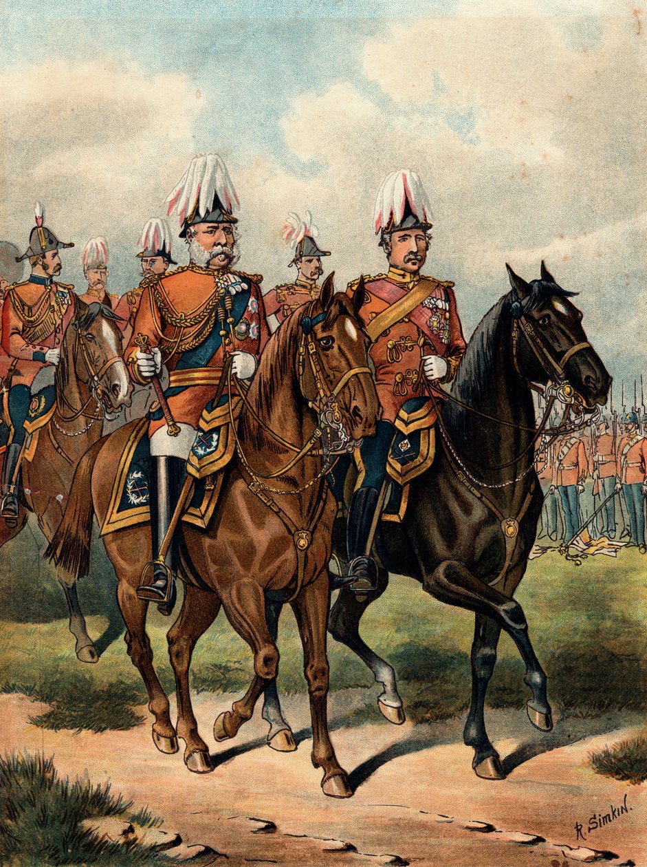 George William Frederick Charles, Cambridge 2. hercege, brit katona, 1885 alkotó: Richard Simkin