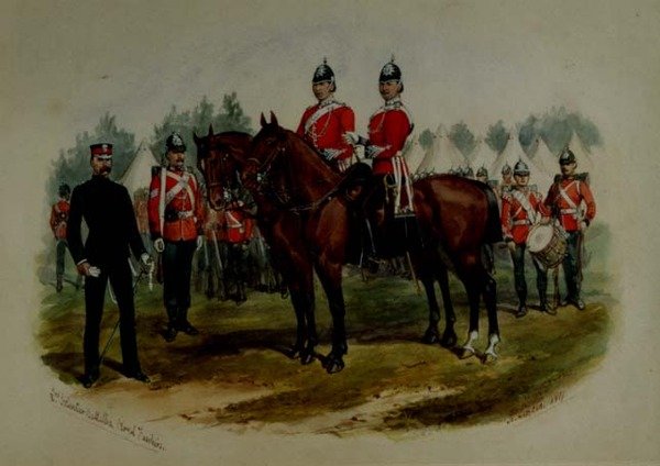 Második önkéntes zászlóalj, Royal Fusiliers alkotó: Richard Simkin