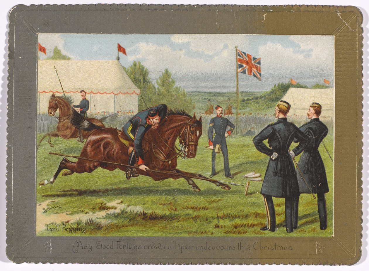 Sátorrögzítés A jó szerencse megkoronázhatja minden igyekezetedet ezen a karácsonyon?, 1890 körül alkotó: Richard Simkin