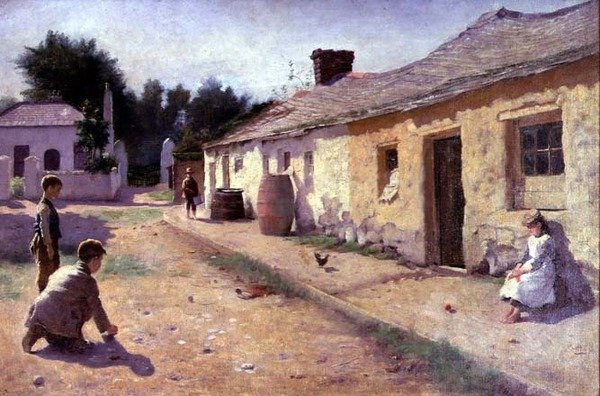 A márványjáték alkotó: Richard Thomas Moynan