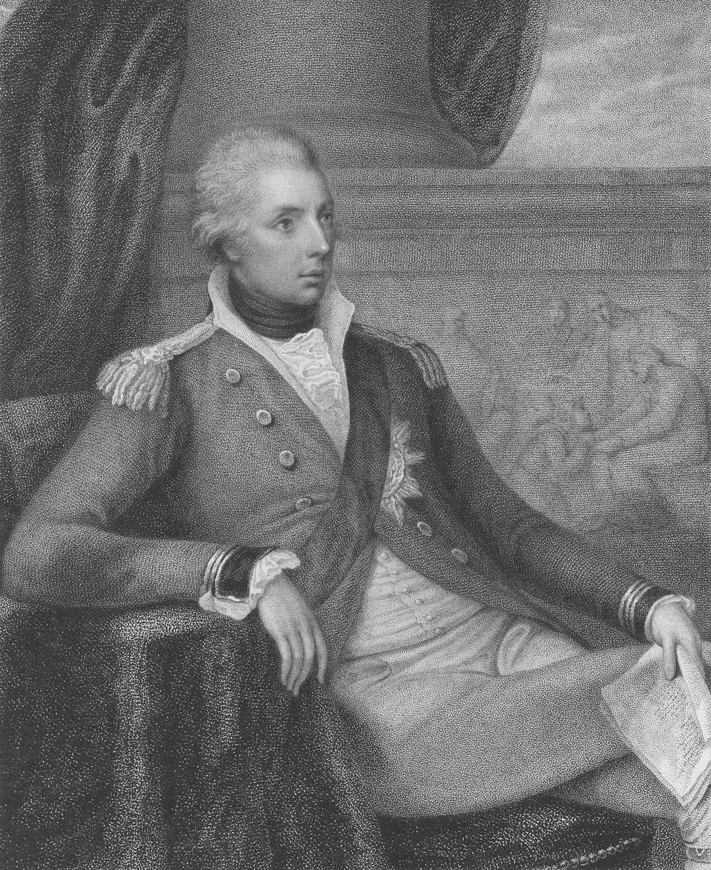 Frederick Howard, Carlisle 5. grófja, Thomas Ryder metszete, 1800 alkotó: Richard Westall