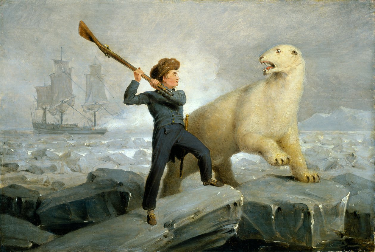 Nelson és a medve, 1806 körül (olaj, tölgyfa tábla) alkotó: Richard Westall
