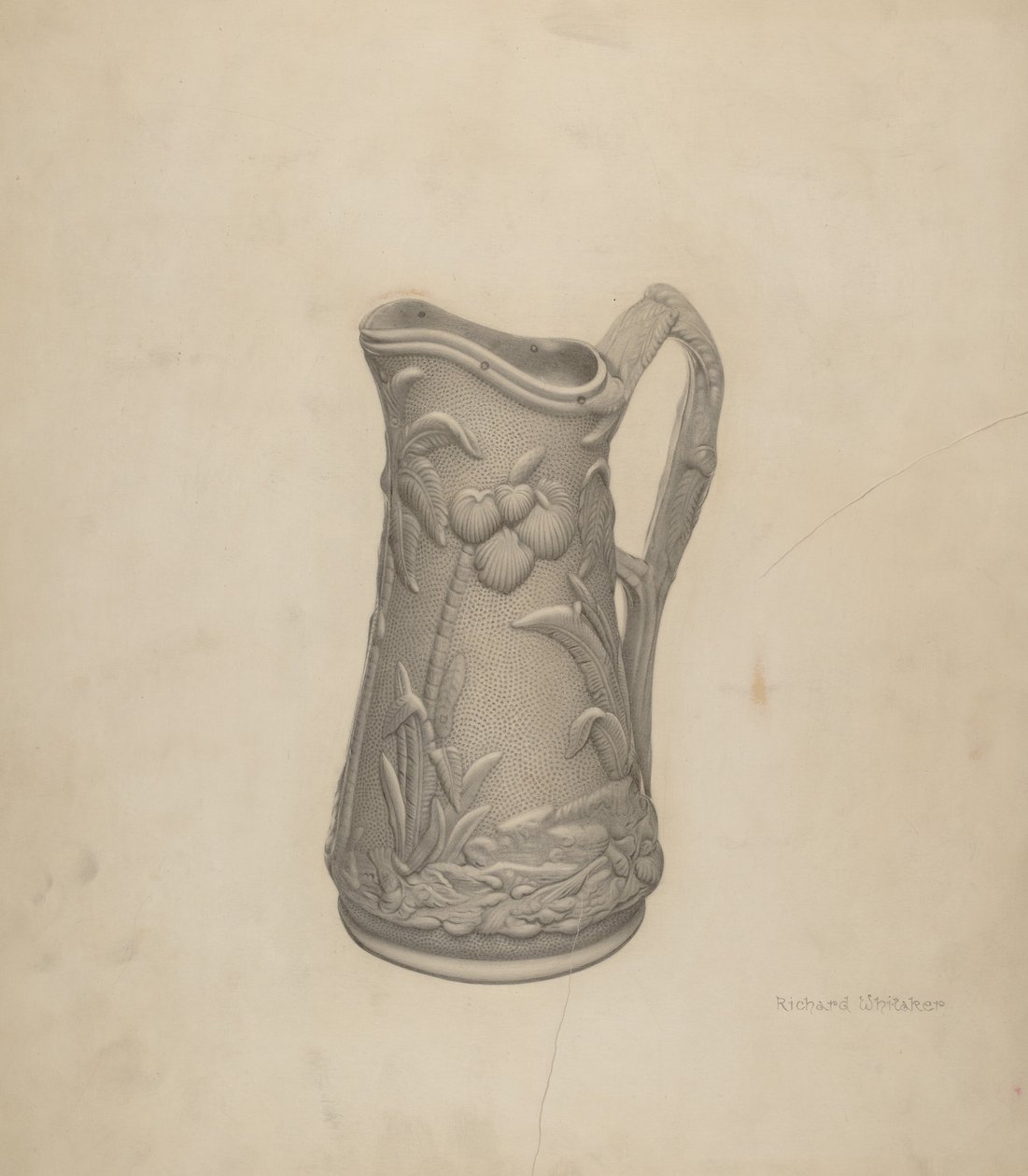 Parian Ware szirupos kancsó alkotó: Richard Whitaker