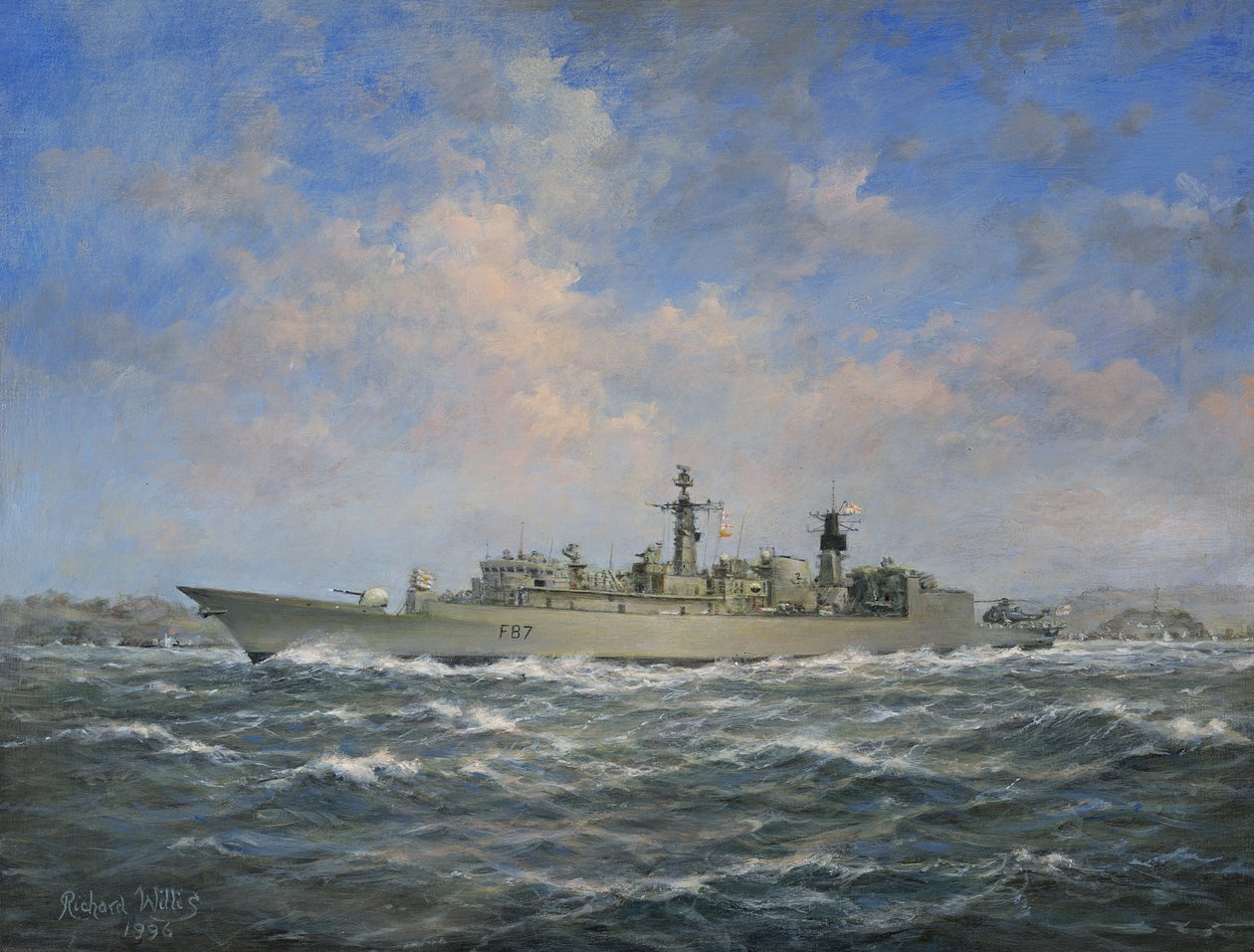 H.M.S. Chatham Type 22 (Batch 3) fregatt, 1996 alkotó: Richard Willis