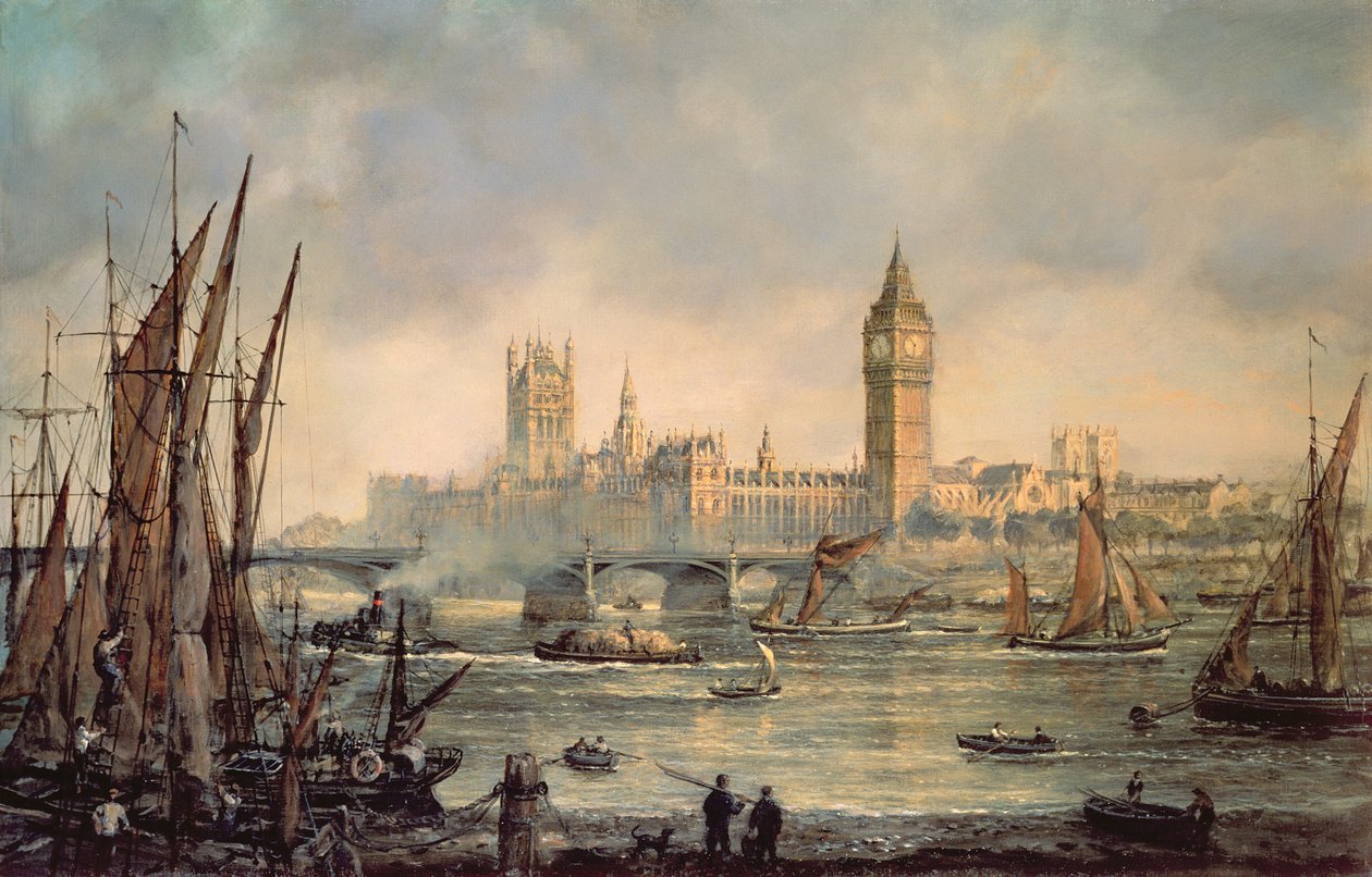 A Parlament háza és a Westminster Bridge alkotó: Richard Willis