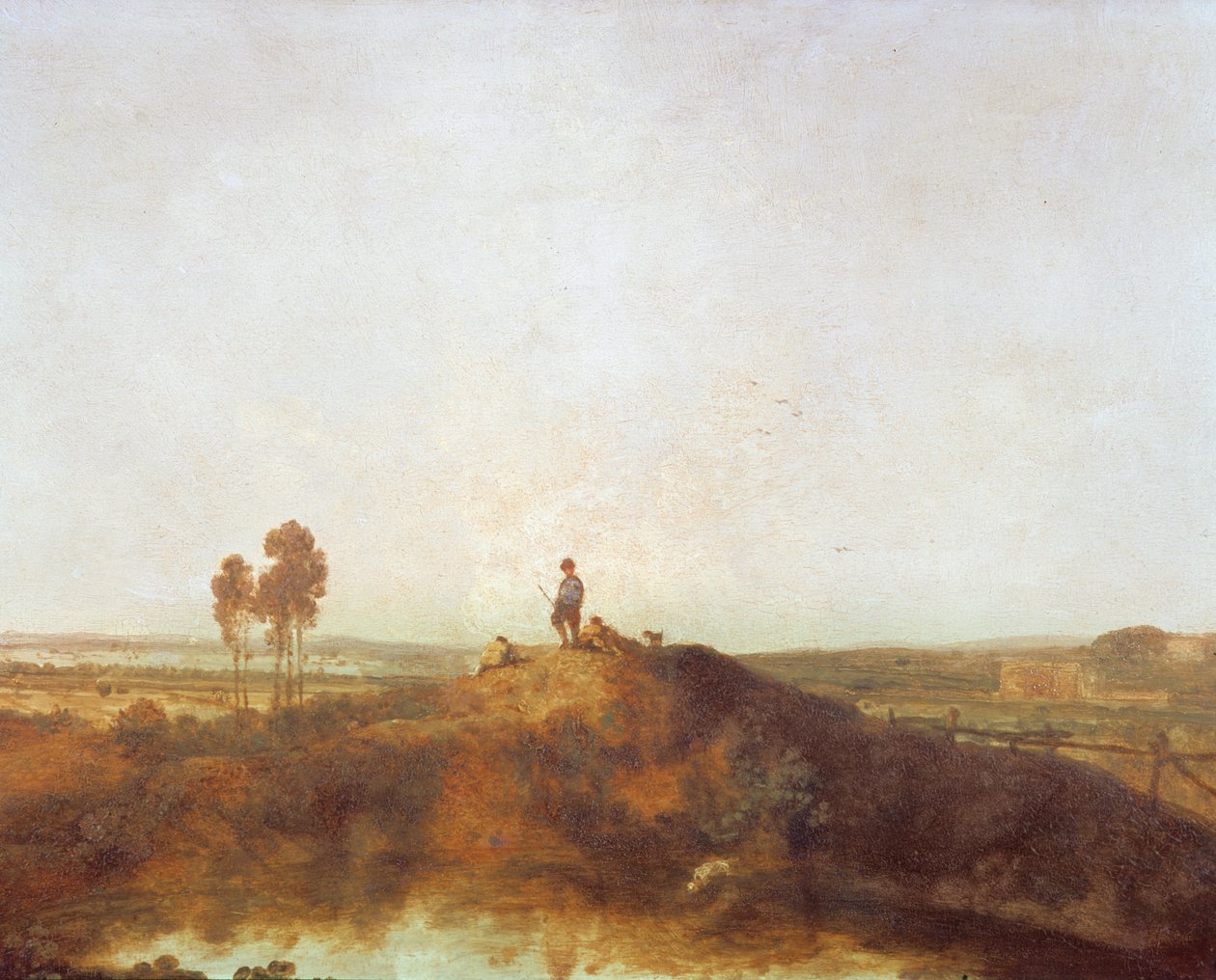 Egy medence figurákkal egy dombon alkotó: Richard Wilson