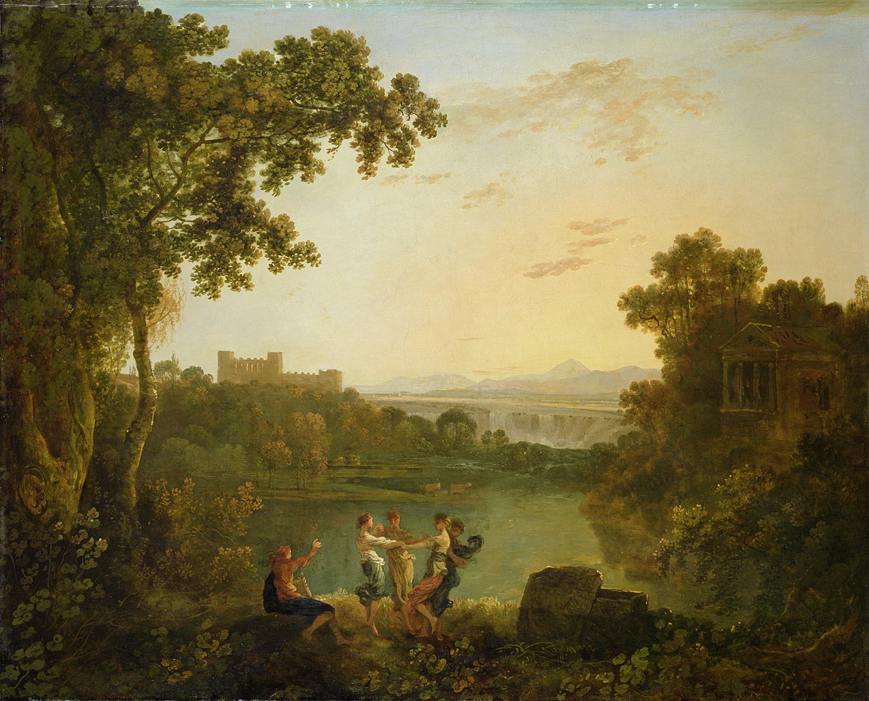 Apollo és az évszakok (olaj, vászon) alkotó: Richard Wilson