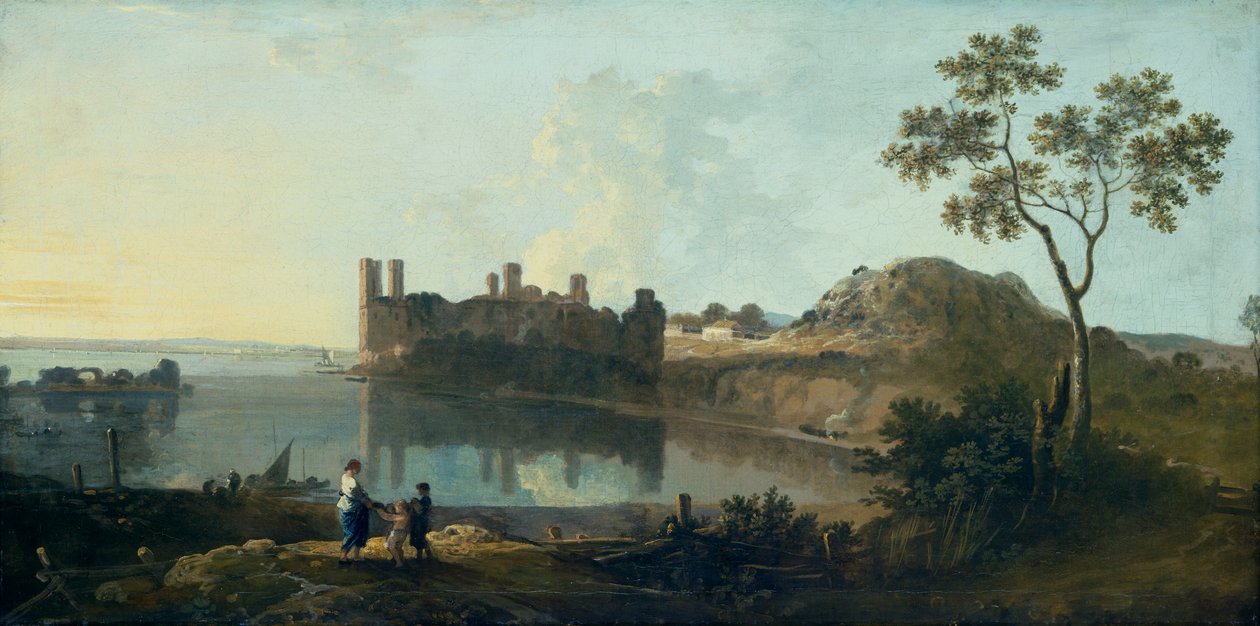 "Caernarvon Castle", 1733-1782 alkotó: Richard Wilson