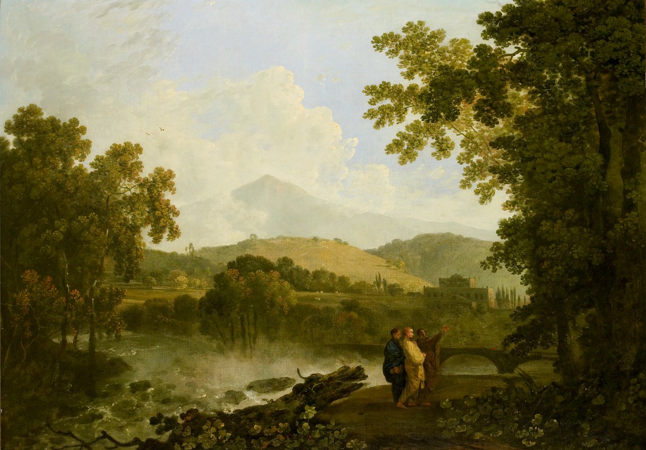 Cicero és két barátja, Atticus és Quintus arpinumi villájában, 1769-1770 alkotó: Richard Wilson