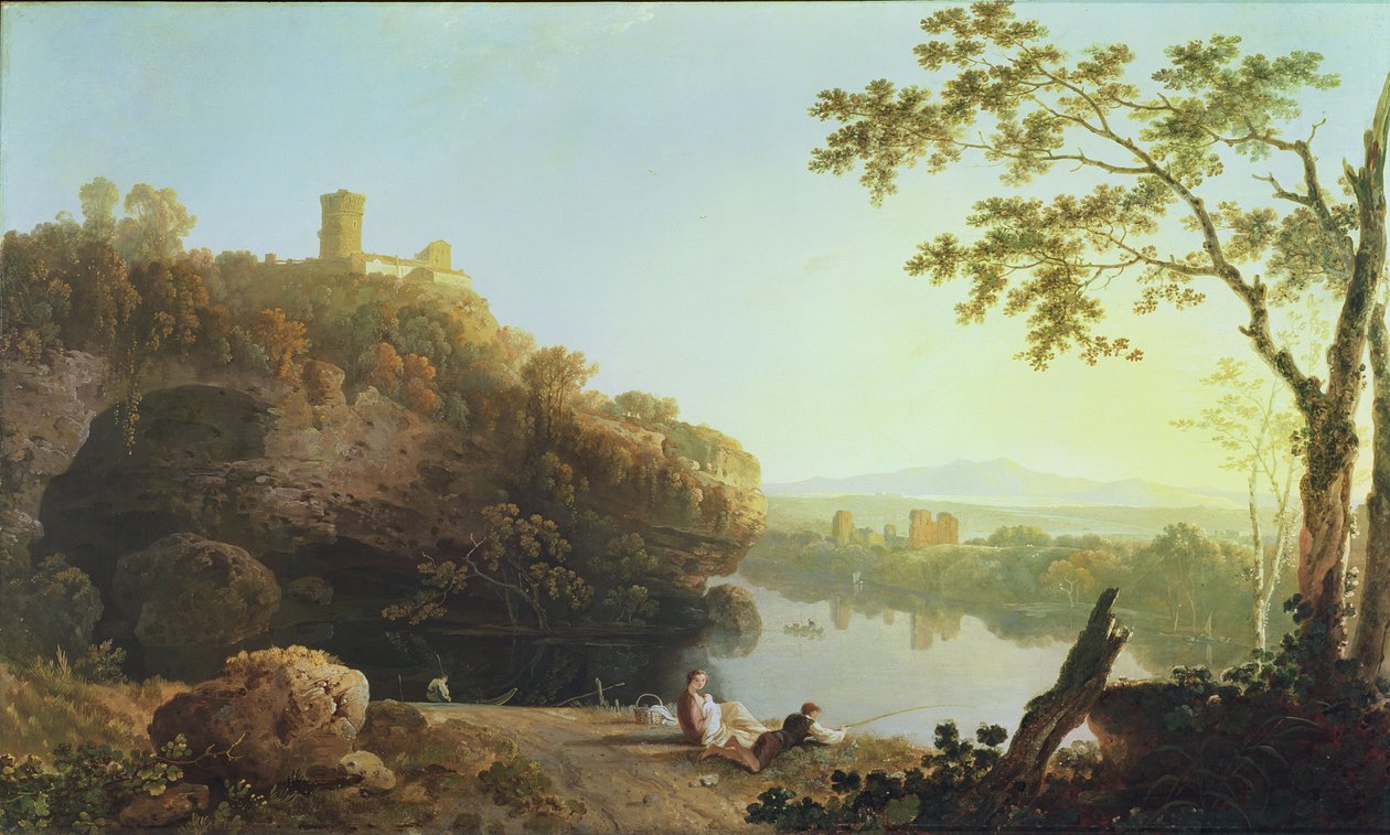 Klasszikus táj: Kilátás az Arno-ra (olaj, vászon) alkotó: Richard Wilson