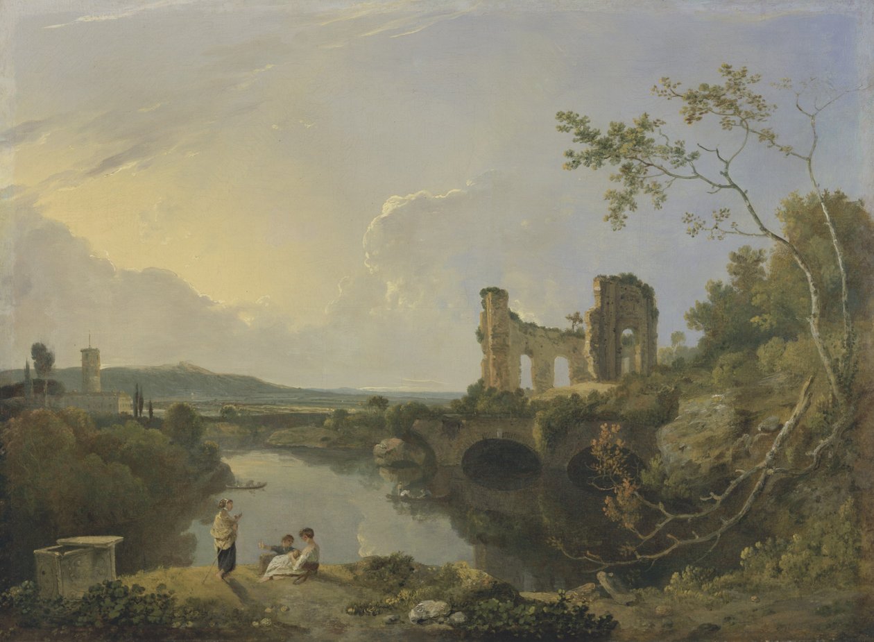 Olasz táj (reggel), 1760-65 körül (olaj, vászon) alkotó: Richard Wilson