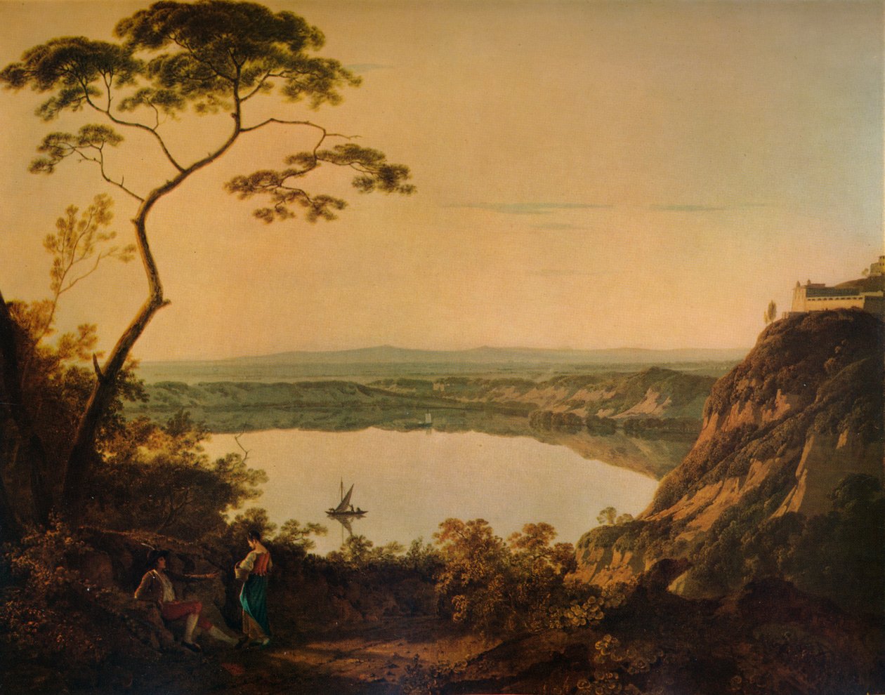 Nemi-tó, 1761, 1938 alkotó: Richard Wilson