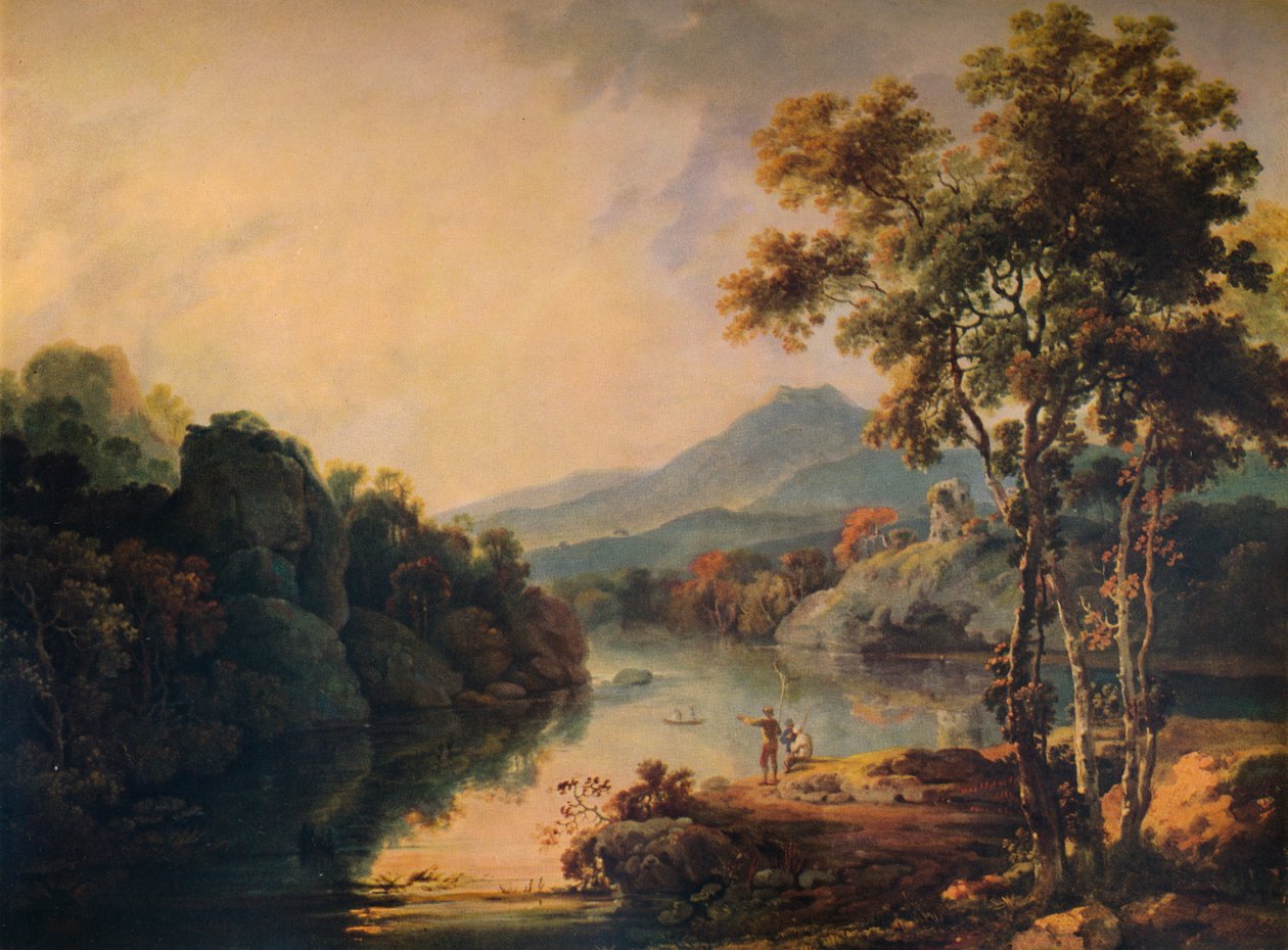 Llanberis-tó és Dolbadarn-kastély, 1766, 1938 alkotó: Richard Wilson