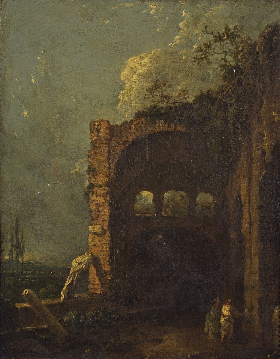 Maecenas Tivoli villája, 1765 körül (olaj, vászon) alkotó: Richard Wilson