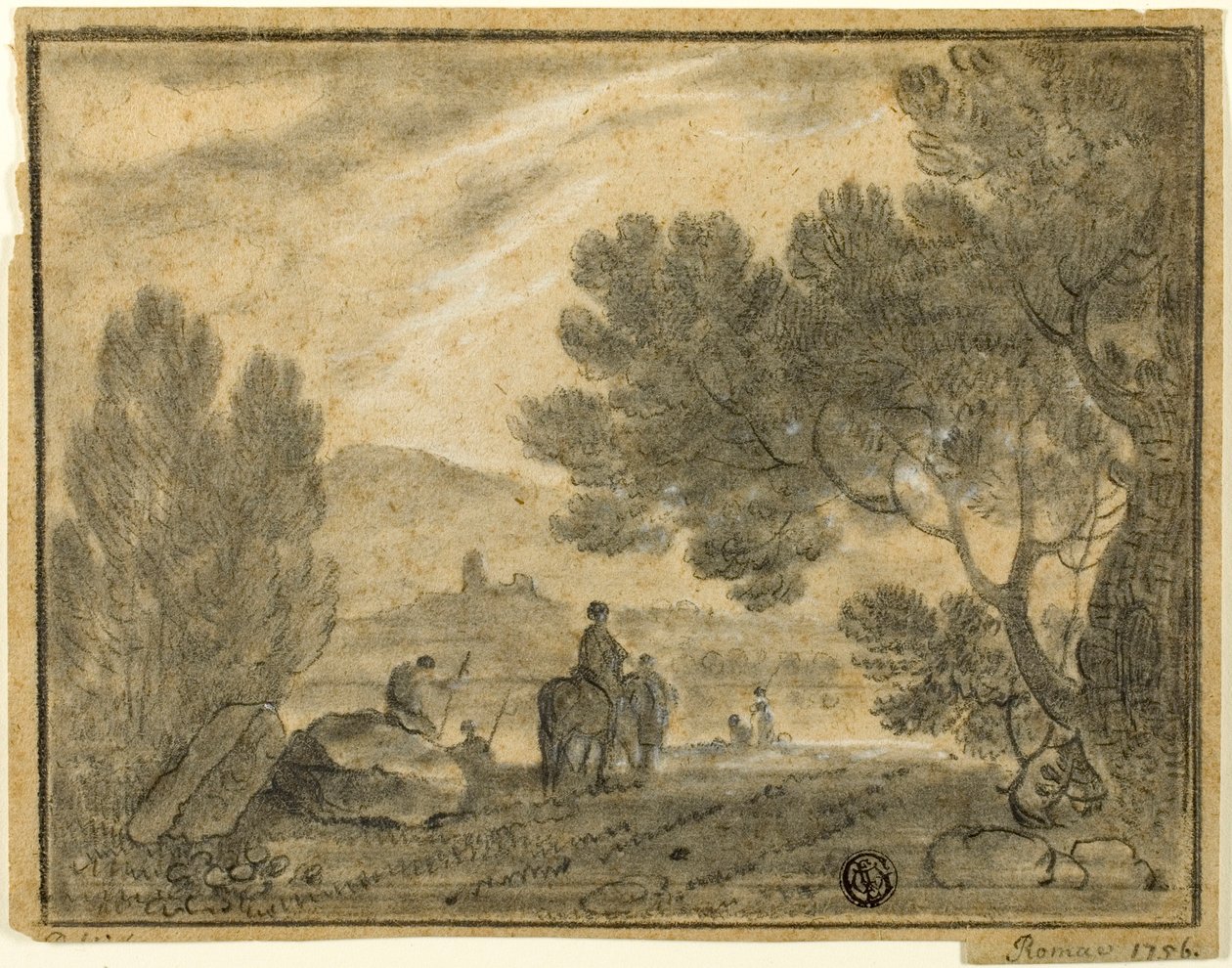 Római Campagna figurákkal alkotó: Richard Wilson