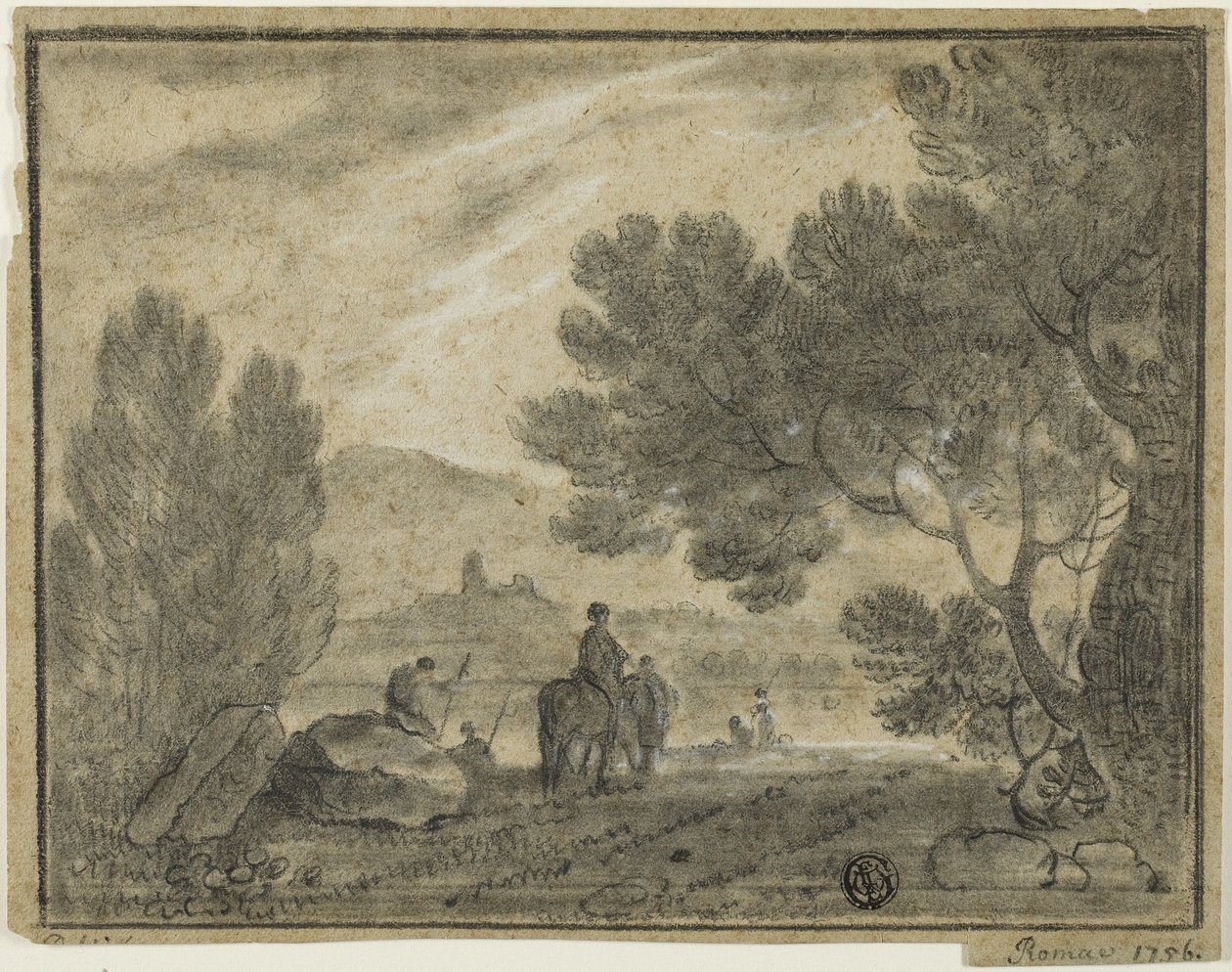 Római Campagna figurákkal alkotó: Richard Wilson