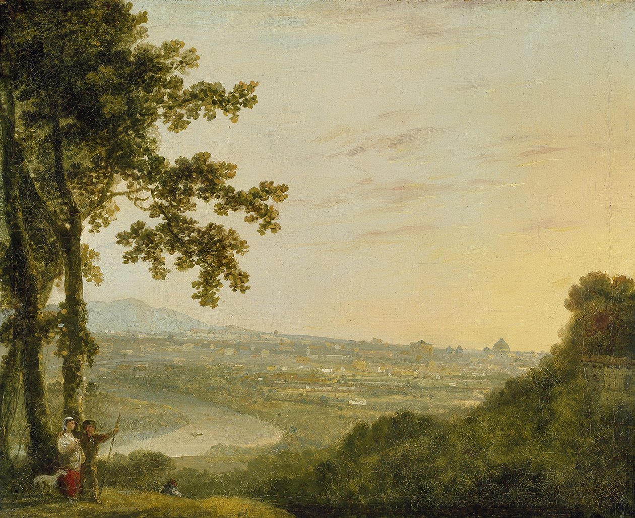 Róma a Villa Madama-ból, 1753 alatt vagy után (olaj, vászon) alkotó: Richard Wilson