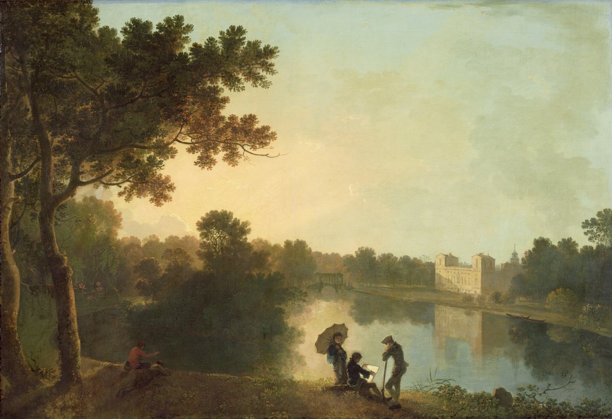 Wilton délkeleti nézete a folyó túloldaláról alkotó: Richard Wilson
