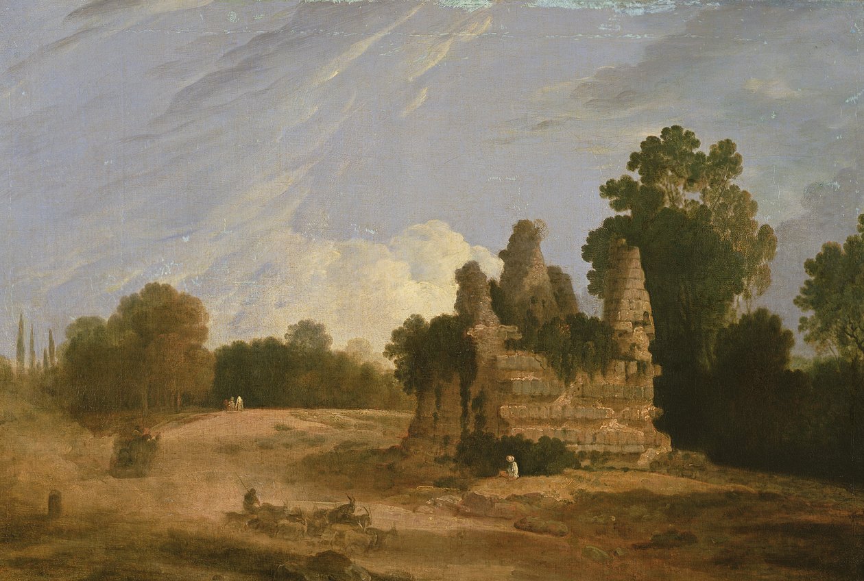 Horatii és Curiatii sírja (olaj, vászon) alkotó: Richard Wilson
