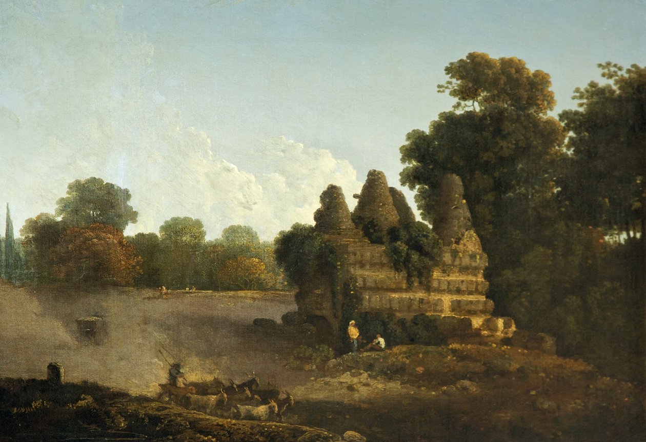 Horatii és Curatii sírja, Albano közelében, Olaszországban (olaj, vászon) alkotó: Richard Wilson