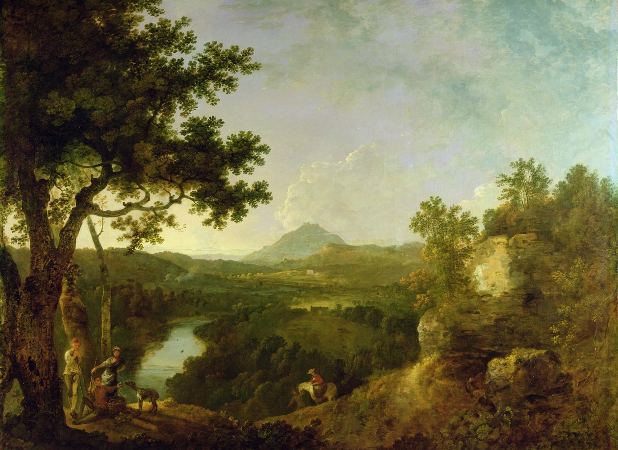Kilátás Wynnstay közelében, Sir Watkin Williams-Wynn székhelyén alkotó: Richard Wilson