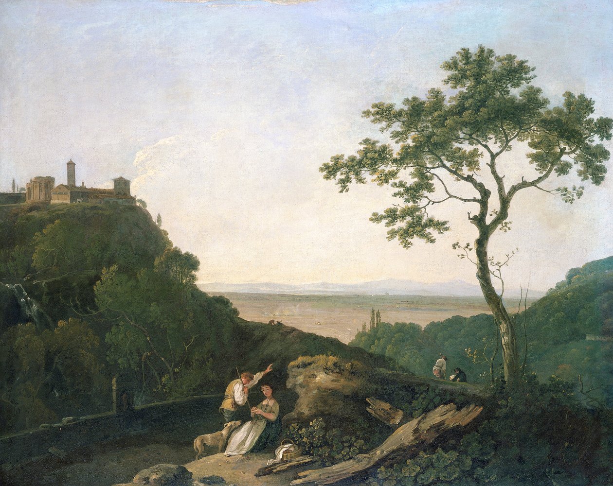 Megtekintés: Tivoli, c1765-1770. alkotó: Richard Wilson