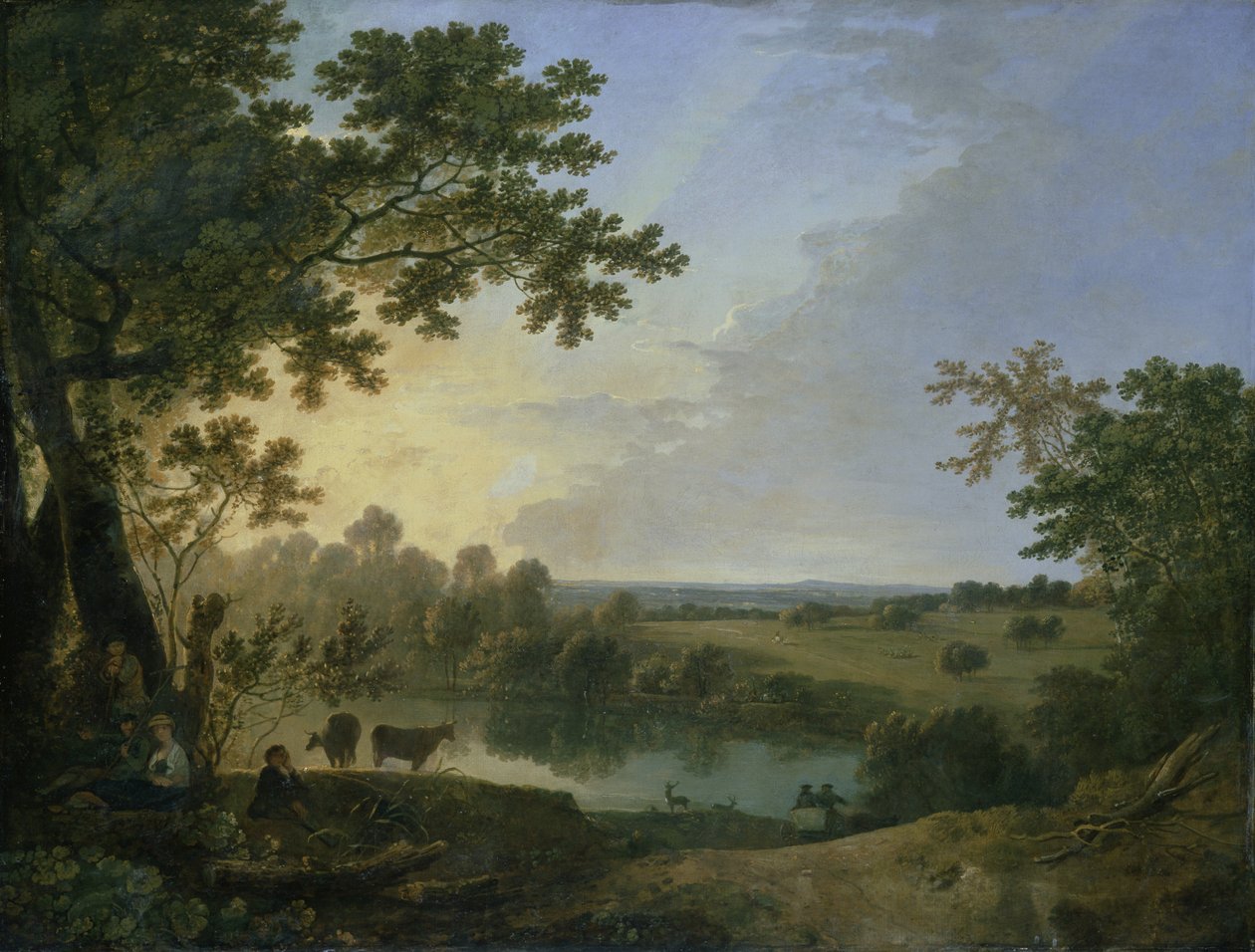 Kilátás a Windsor Great Parkba, 1760-as évek eleje (olaj, vászon) alkotó: Richard Wilson